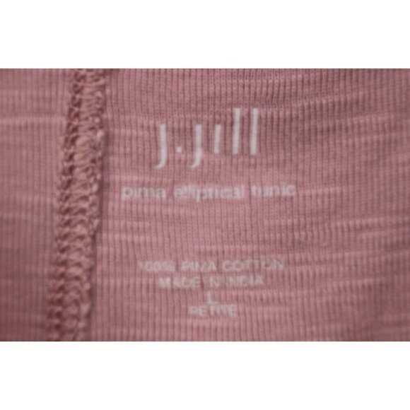 J.Jill Pima Elliptical Pink Tunic-Long Sleeves-Size Large/Petite - Picture 4 of 8